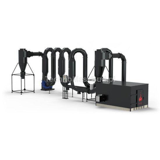 Aerodynamická dvojokruhová sušička na piliny SA-800 PRO