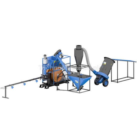 linky na výrobu brikiet LDB‑350 s výkonom 44,5 kW