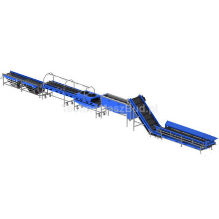 LDW-830 – linka na umývanie zeleniny s kontrolným stolom